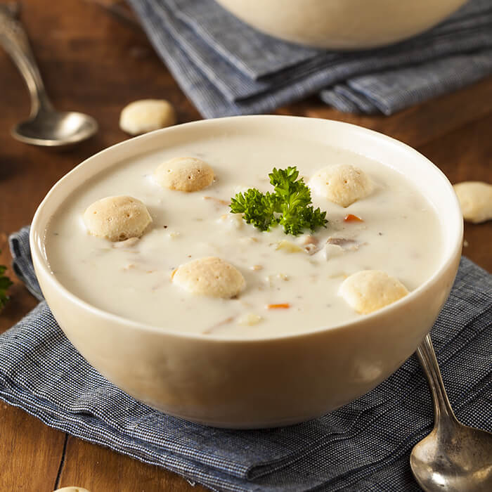 Classic New England Clam Chowder | www.gillsonions.com